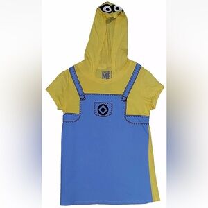 Despicable Me Womens Juniors  Costume Shirt with Hood - Size Medium NWT🌸